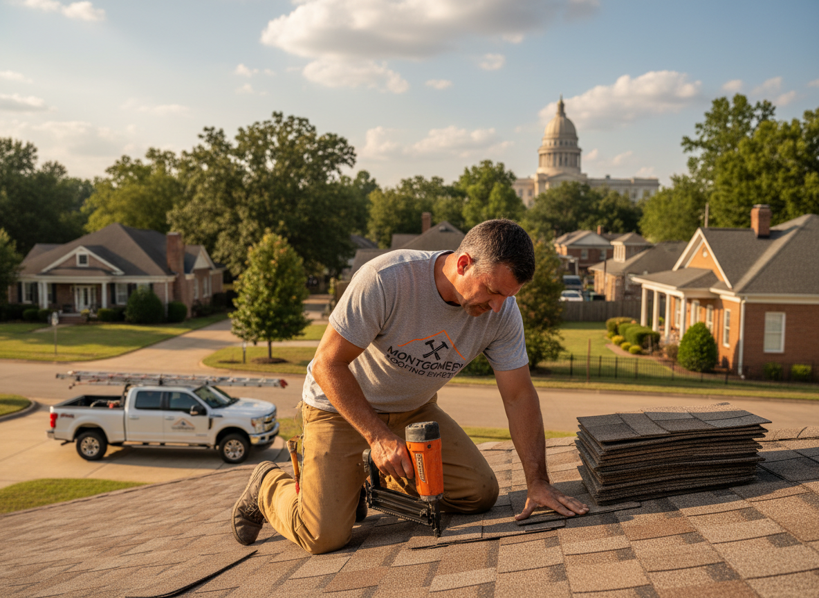 Roofing contractor work by Corevex Tech in Montgomery, ohio