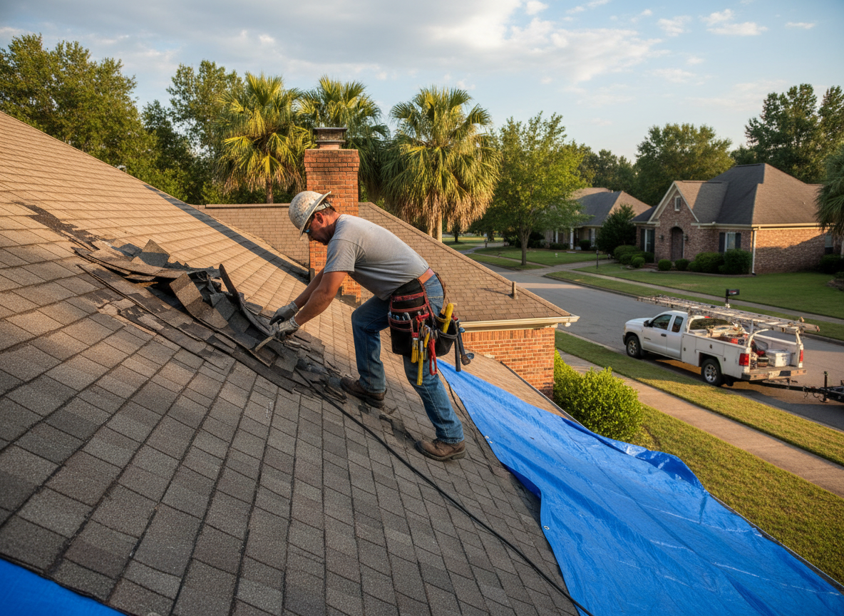 Roof repair in Montgomery