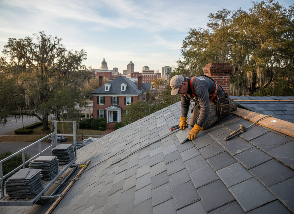 Slate roofing in Montgomery